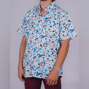 Dixxon Flannel Company New Wave Party Shirt Button Down Mens Shirt NWT~5X